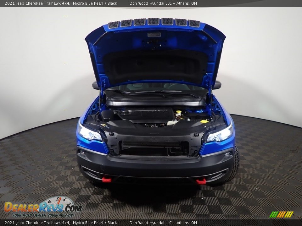 2021 Jeep Cherokee Traihawk 4x4 Hydro Blue Pearl / Black Photo #6