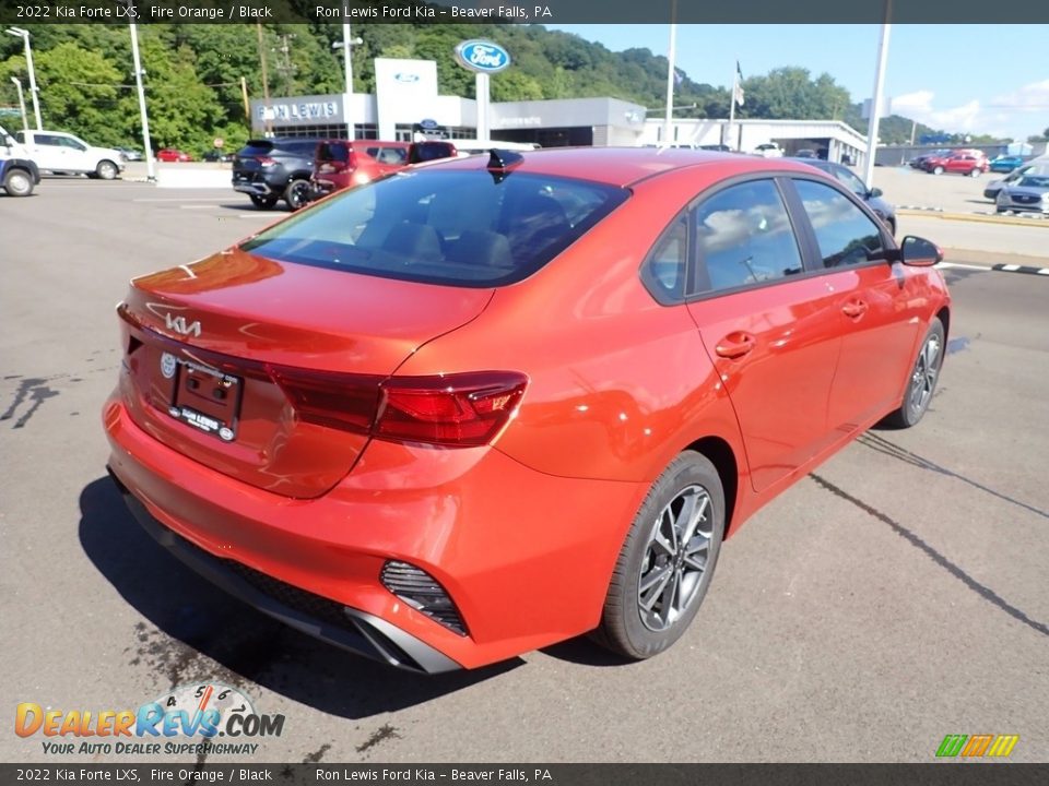2022 Kia Forte LXS Fire Orange / Black Photo #8