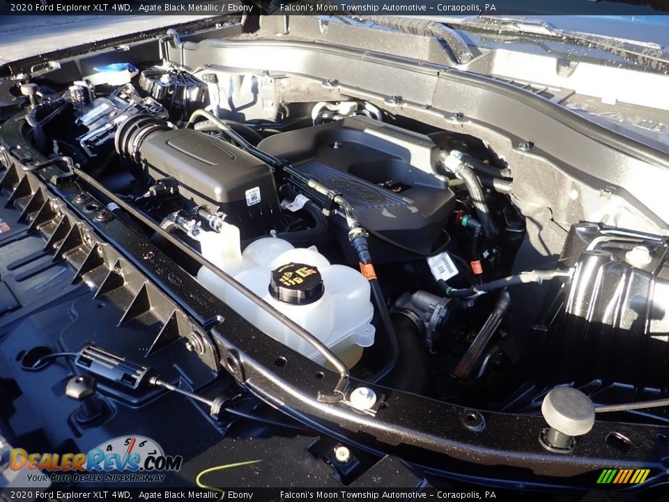 2020 Ford Explorer XLT 4WD Agate Black Metallic / Ebony Photo #30