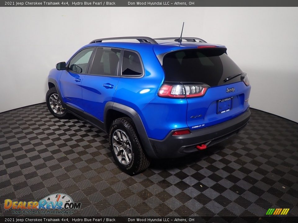 2021 Jeep Cherokee Traihawk 4x4 Hydro Blue Pearl / Black Photo #12