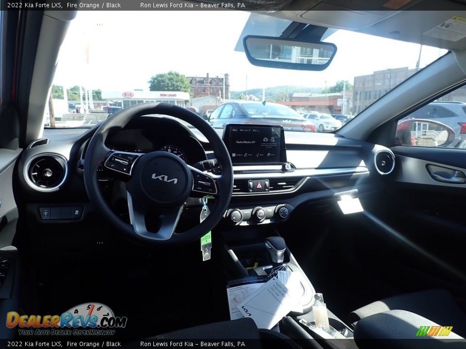 2022 Kia Forte LXS Fire Orange / Black Photo #13