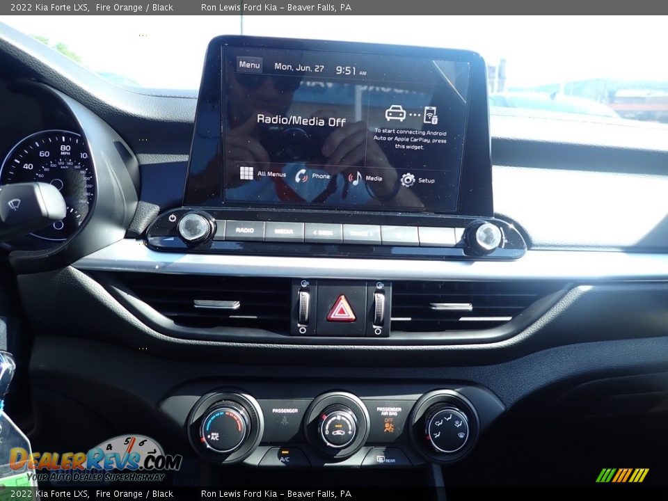 2022 Kia Forte LXS Fire Orange / Black Photo #17