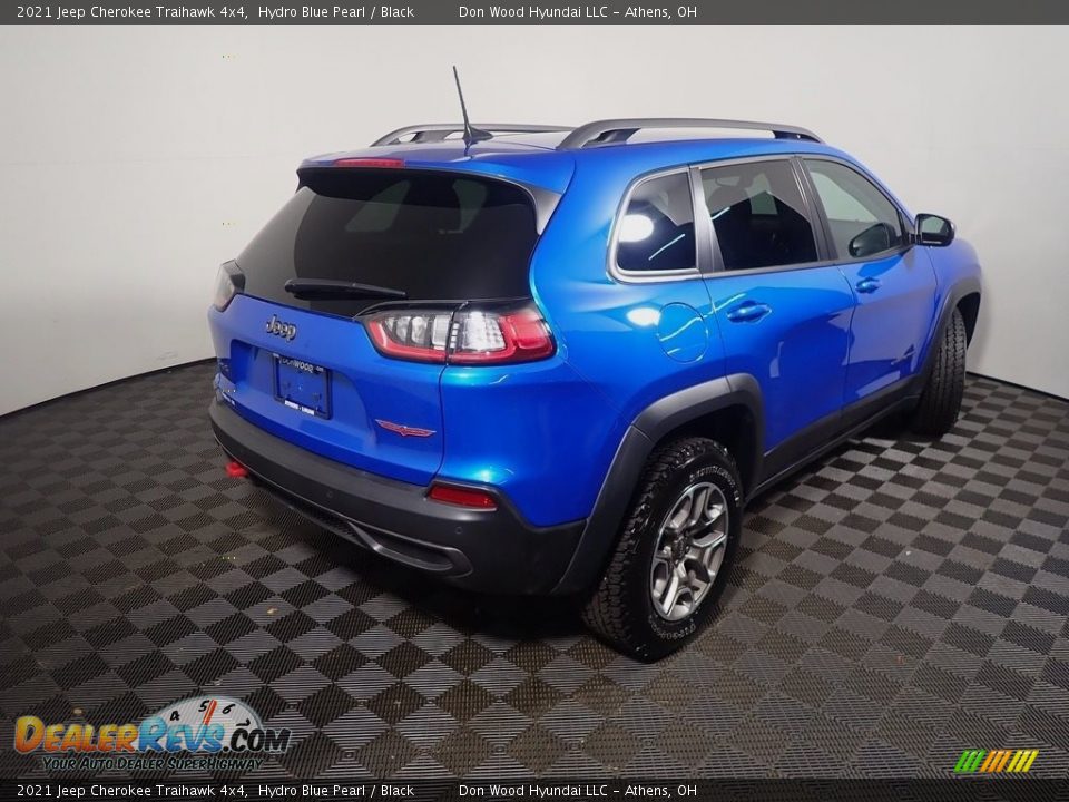 2021 Jeep Cherokee Traihawk 4x4 Hydro Blue Pearl / Black Photo #17
