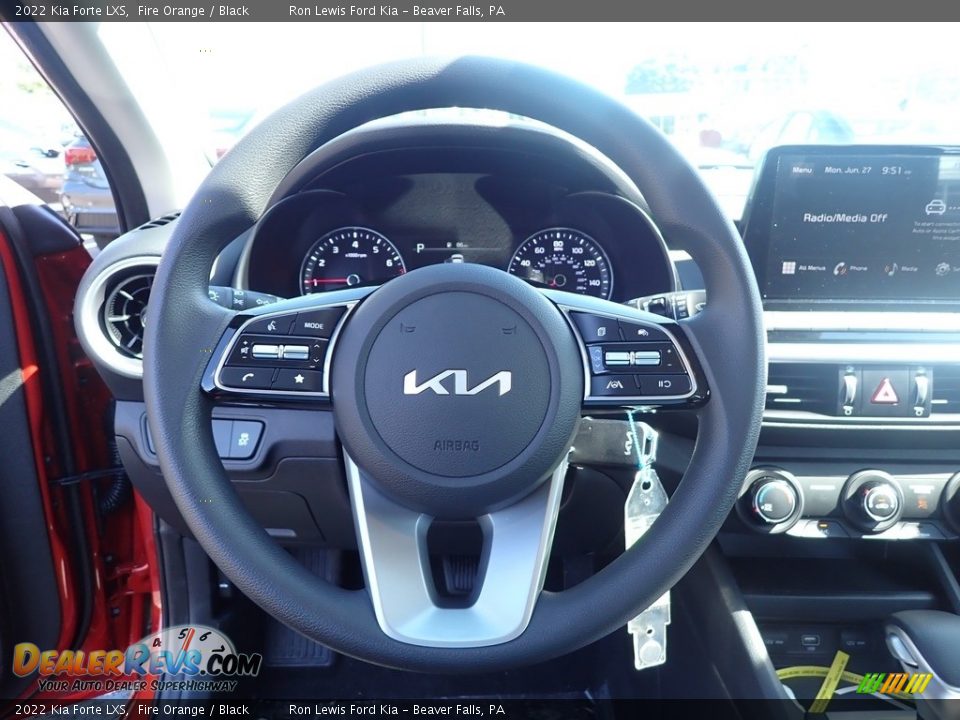 2022 Kia Forte LXS Fire Orange / Black Photo #19