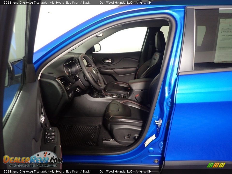 2021 Jeep Cherokee Traihawk 4x4 Hydro Blue Pearl / Black Photo #22