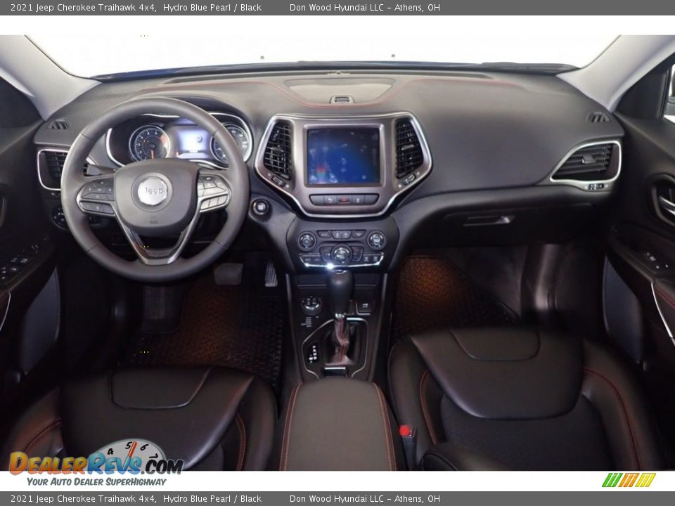 2021 Jeep Cherokee Traihawk 4x4 Hydro Blue Pearl / Black Photo #24