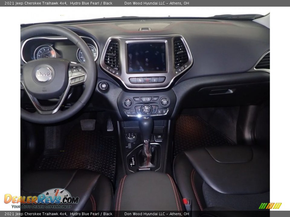 2021 Jeep Cherokee Traihawk 4x4 Hydro Blue Pearl / Black Photo #25