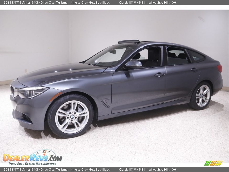 2018 BMW 3 Series 340i xDrive Gran Turismo Mineral Grey Metallic / Black Photo #3