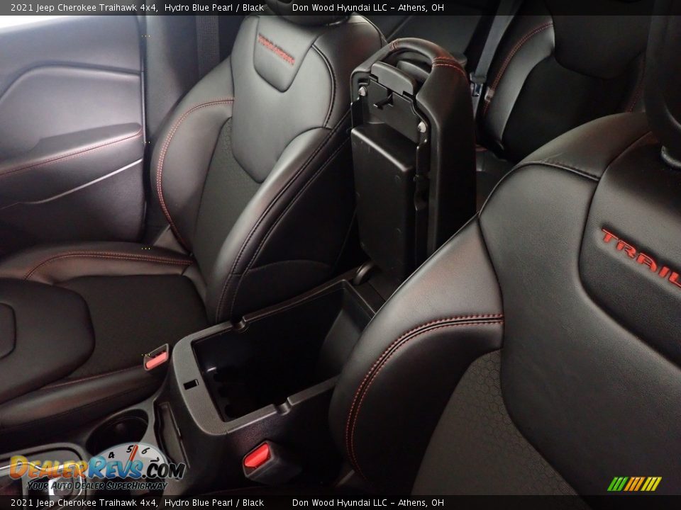 2021 Jeep Cherokee Traihawk 4x4 Hydro Blue Pearl / Black Photo #33
