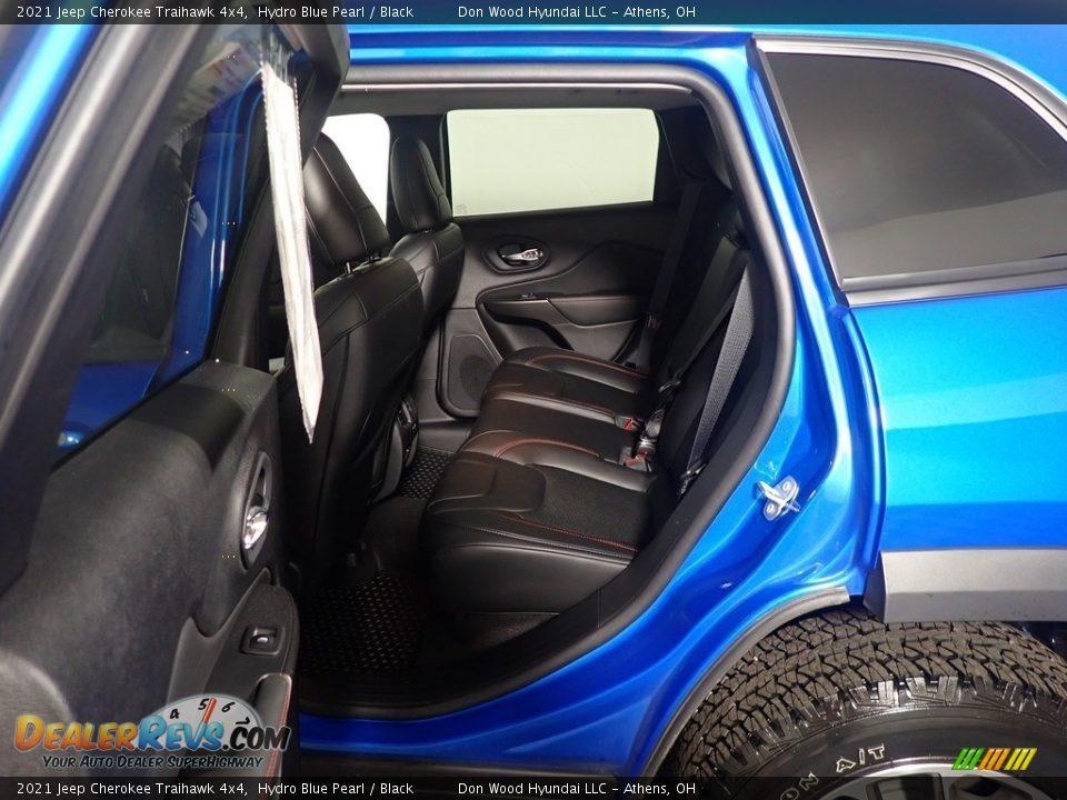 2021 Jeep Cherokee Traihawk 4x4 Hydro Blue Pearl / Black Photo #35