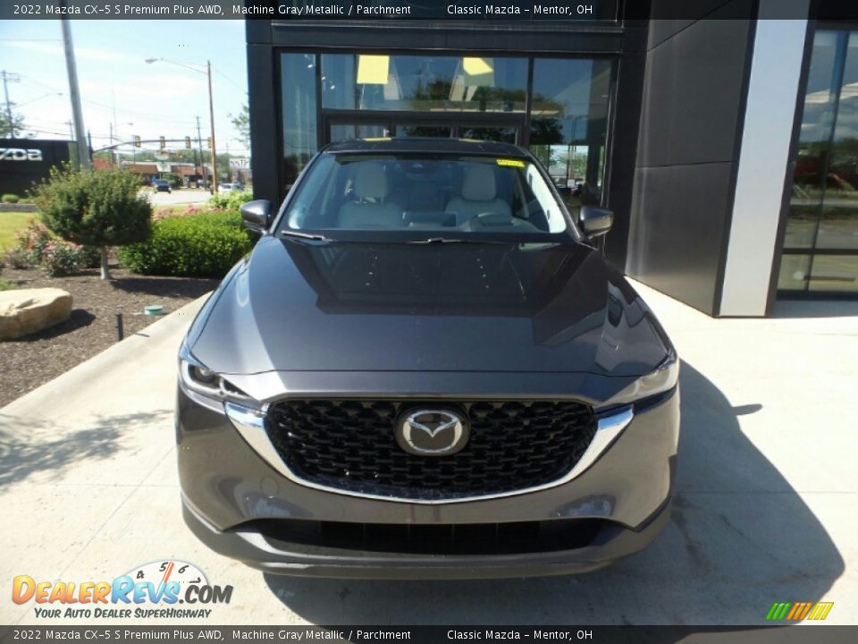 2022 Mazda CX-5 S Premium Plus AWD Machine Gray Metallic / Parchment Photo #2