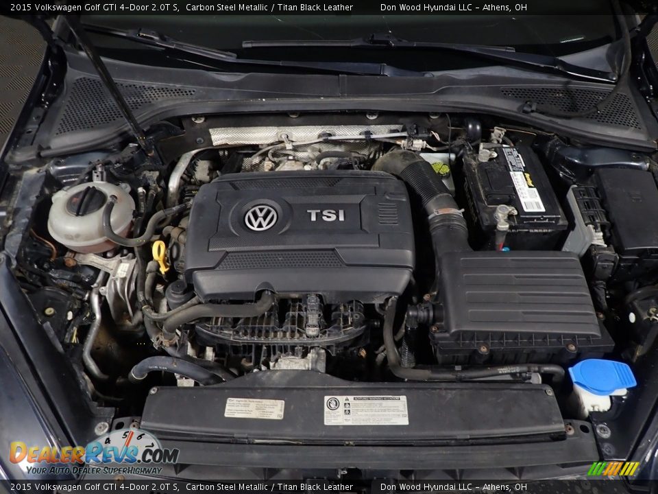 2015 Volkswagen Golf GTI 4-Door 2.0T S Carbon Steel Metallic / Titan Black Leather Photo #6