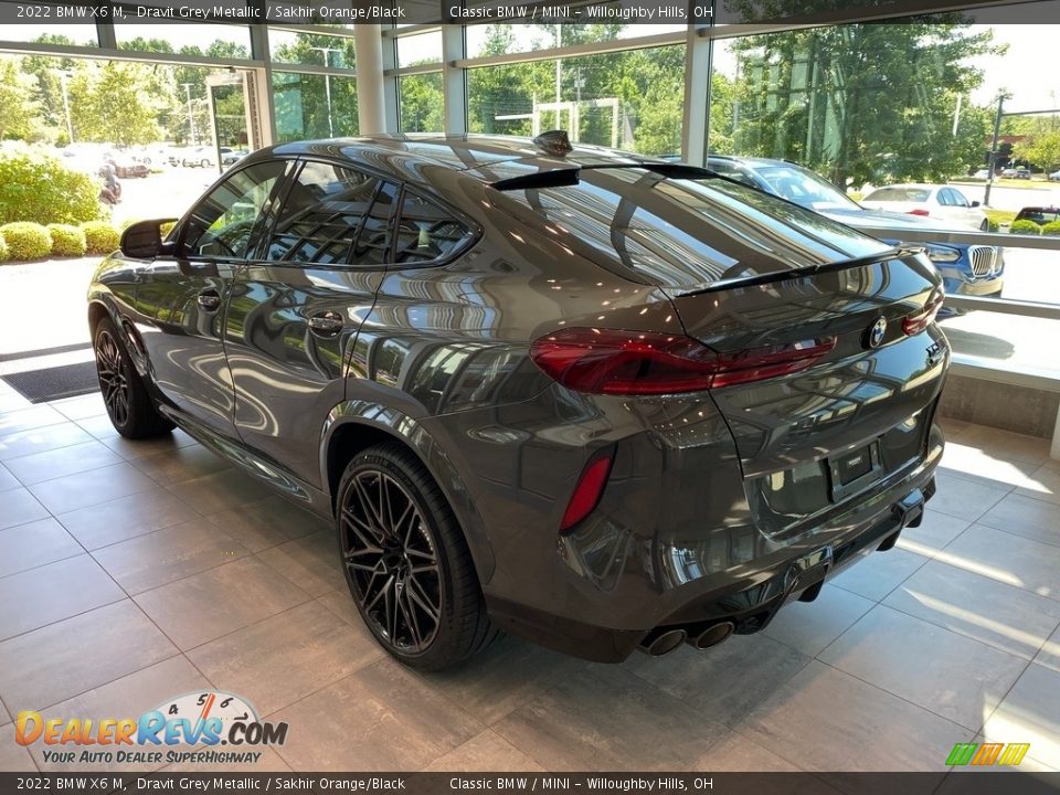 2022 BMW X6 M Dravit Grey Metallic / Sakhir Orange/Black Photo #2