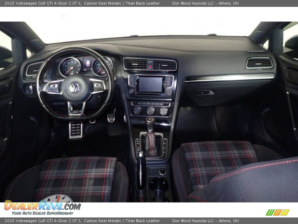 2015 Volkswagen Golf GTI 4-Door 2.0T S Carbon Steel Metallic / Titan Black Leather Photo #23
