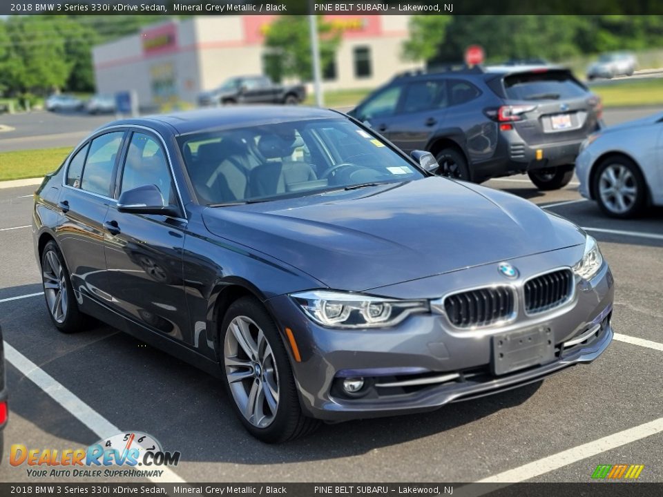 2018 BMW 3 Series 330i xDrive Sedan Mineral Grey Metallic / Black Photo #3