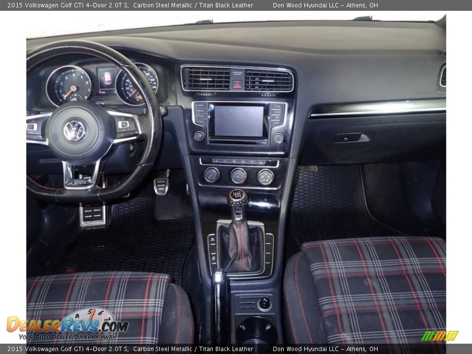 2015 Volkswagen Golf GTI 4-Door 2.0T S Carbon Steel Metallic / Titan Black Leather Photo #24