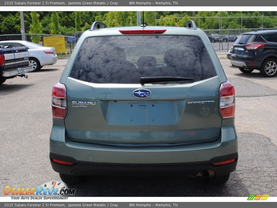 2015 Subaru Forester 2.5i Premium Jasmine Green Metallic / Gray Photo #4