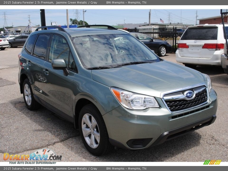 2015 Subaru Forester 2.5i Premium Jasmine Green Metallic / Gray Photo #7