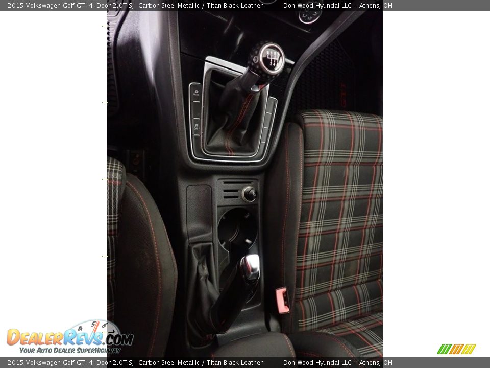 2015 Volkswagen Golf GTI 4-Door 2.0T S Carbon Steel Metallic / Titan Black Leather Photo #31