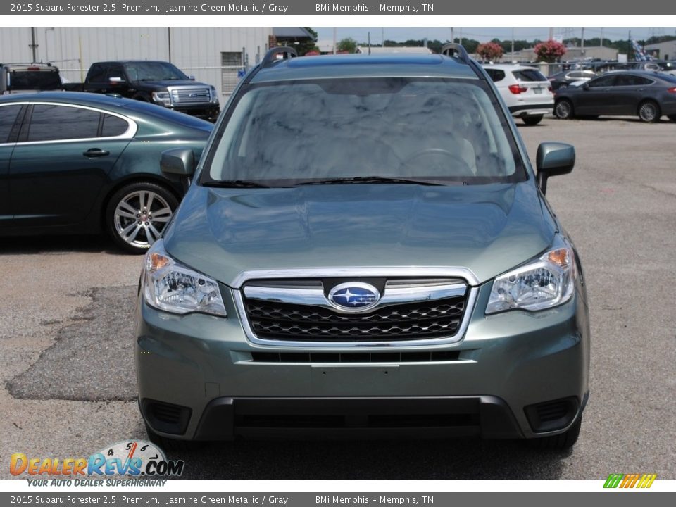 2015 Subaru Forester 2.5i Premium Jasmine Green Metallic / Gray Photo #8