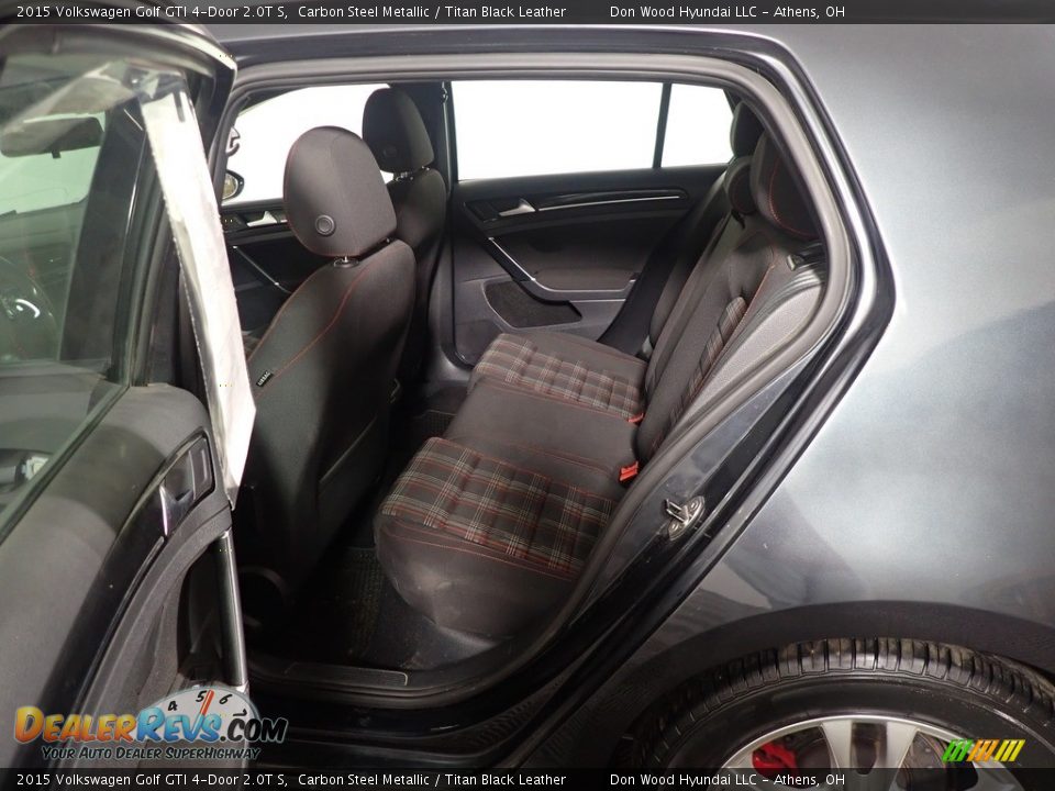 2015 Volkswagen Golf GTI 4-Door 2.0T S Carbon Steel Metallic / Titan Black Leather Photo #34