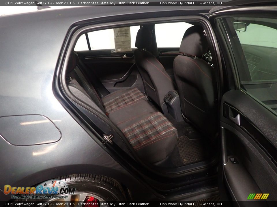 2015 Volkswagen Golf GTI 4-Door 2.0T S Carbon Steel Metallic / Titan Black Leather Photo #36