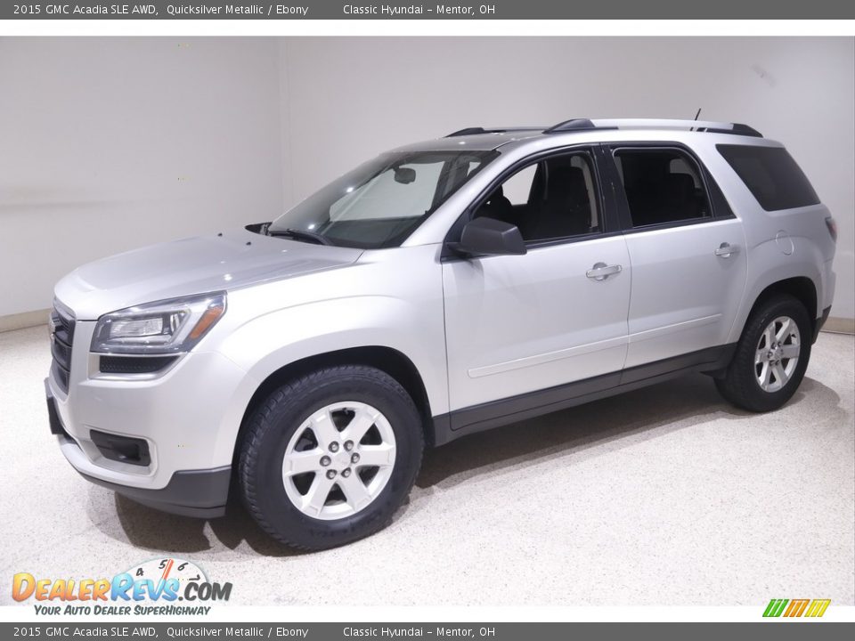 2015 GMC Acadia SLE AWD Quicksilver Metallic / Ebony Photo #3