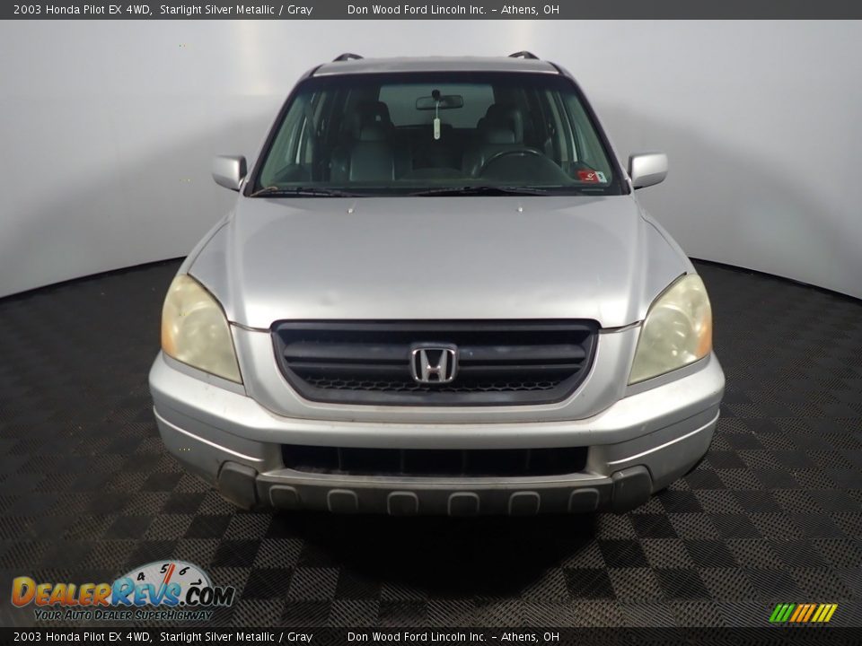 2003 Honda Pilot EX 4WD Starlight Silver Metallic / Gray Photo #4