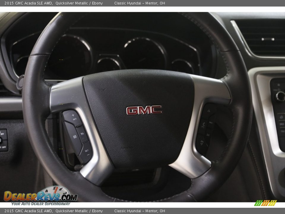 2015 GMC Acadia SLE AWD Quicksilver Metallic / Ebony Photo #7