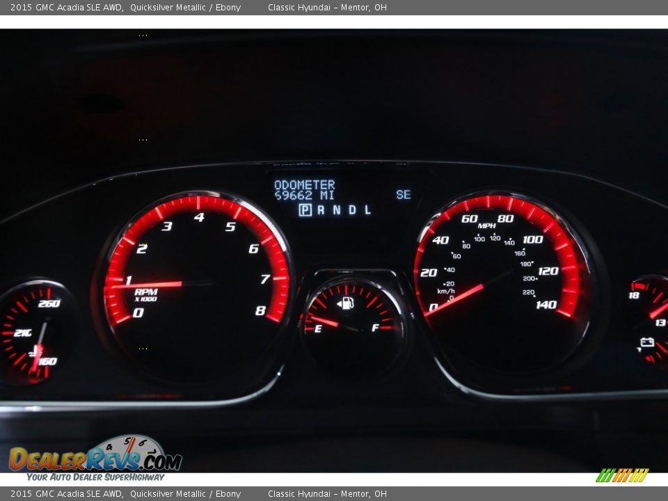 2015 GMC Acadia SLE AWD Quicksilver Metallic / Ebony Photo #8