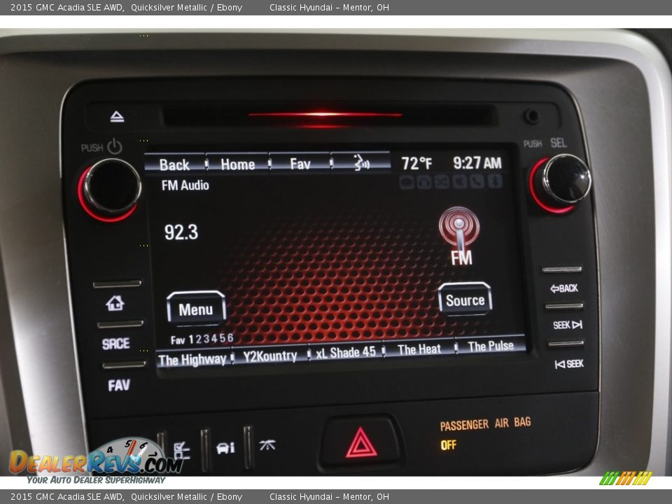 2015 GMC Acadia SLE AWD Quicksilver Metallic / Ebony Photo #10