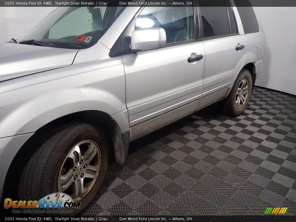 2003 Honda Pilot EX 4WD Starlight Silver Metallic / Gray Photo #8