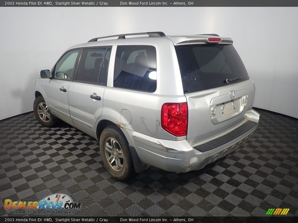 2003 Honda Pilot EX 4WD Starlight Silver Metallic / Gray Photo #9