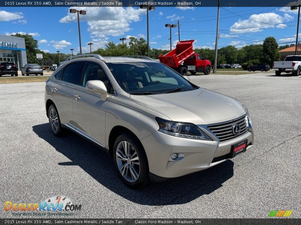 2015 Lexus RX 350 AWD Satin Cashmere Metallic / Saddle Tan Photo #2