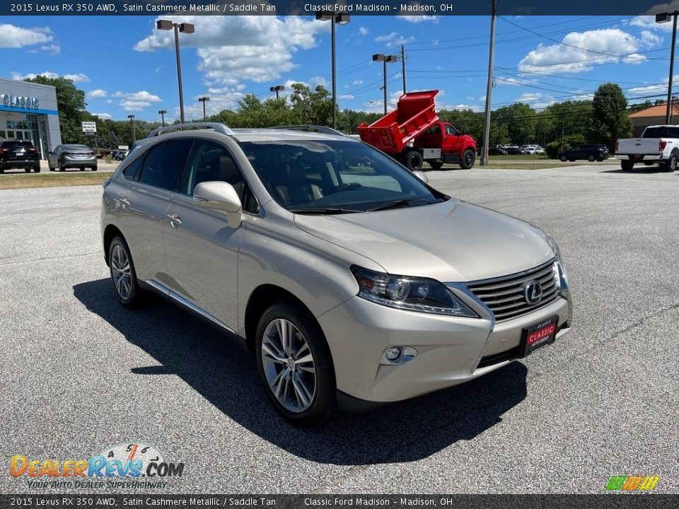 2015 Lexus RX 350 AWD Satin Cashmere Metallic / Saddle Tan Photo #2