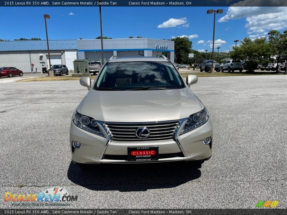 2015 Lexus RX 350 AWD Satin Cashmere Metallic / Saddle Tan Photo #3