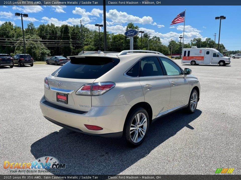 2015 Lexus RX 350 AWD Satin Cashmere Metallic / Saddle Tan Photo #4