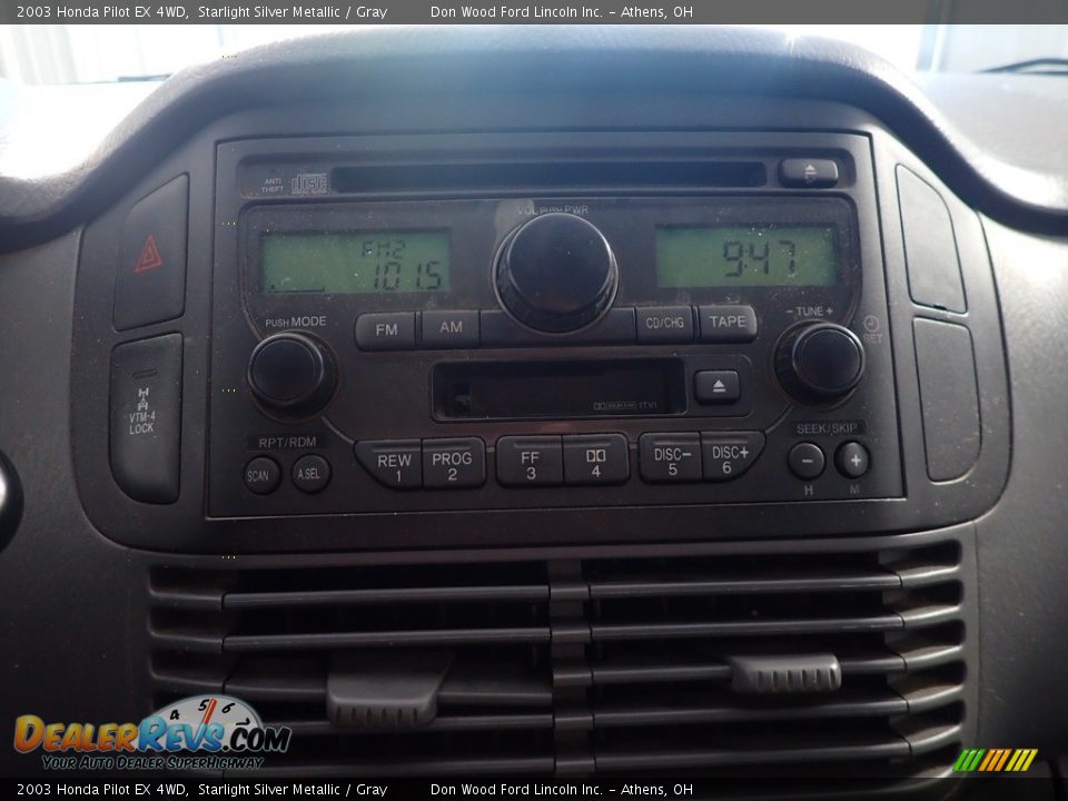 2003 Honda Pilot EX 4WD Starlight Silver Metallic / Gray Photo #13