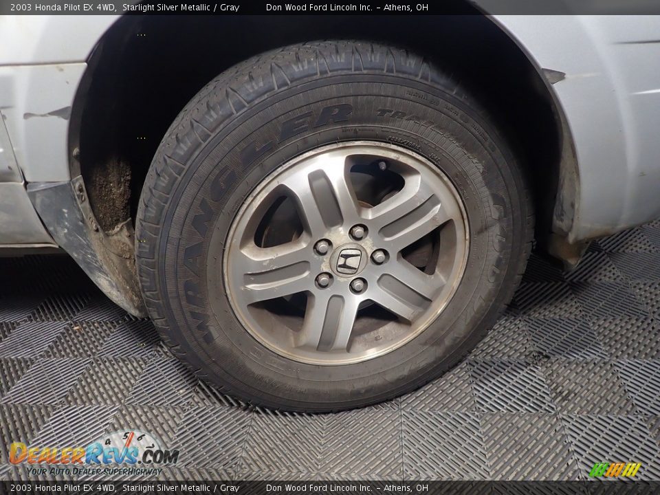 2003 Honda Pilot EX 4WD Starlight Silver Metallic / Gray Photo #14