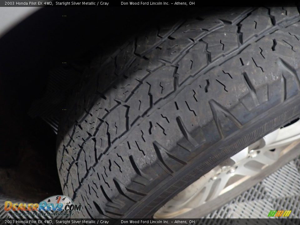 2003 Honda Pilot EX 4WD Starlight Silver Metallic / Gray Photo #15