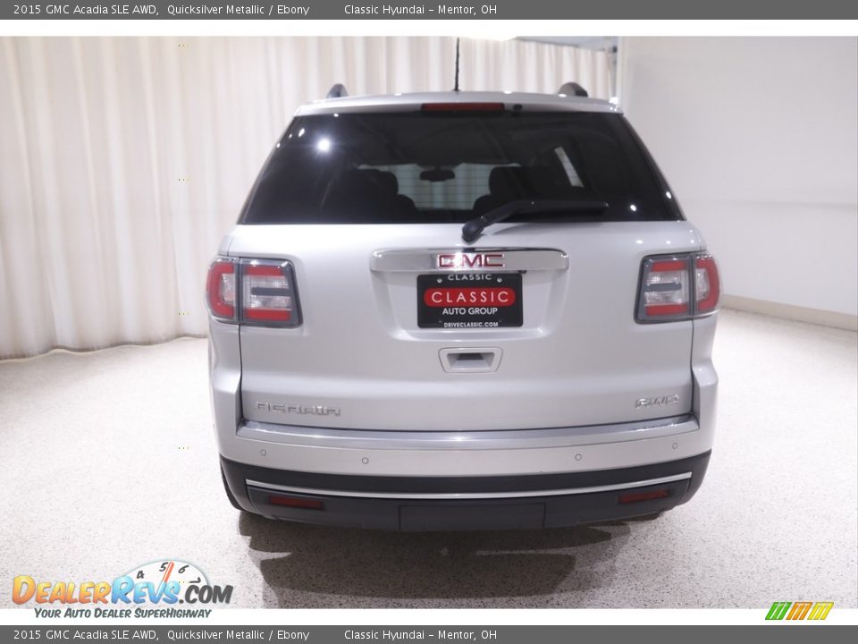 2015 GMC Acadia SLE AWD Quicksilver Metallic / Ebony Photo #18