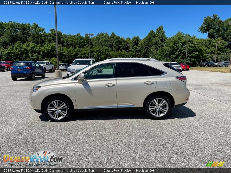 2015 Lexus RX 350 AWD Satin Cashmere Metallic / Saddle Tan Photo #7