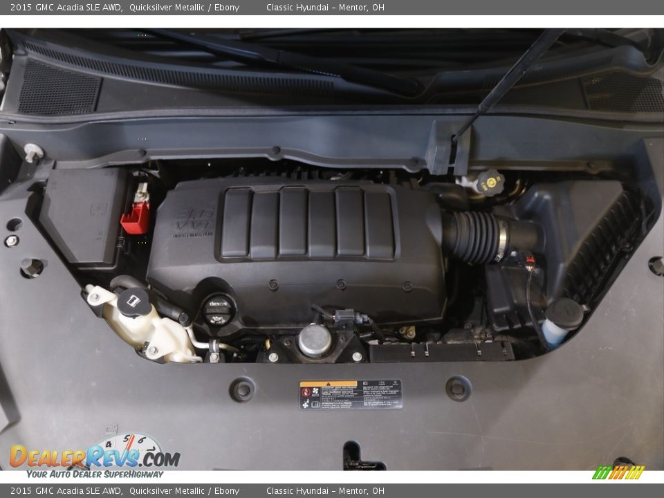 2015 GMC Acadia SLE AWD Quicksilver Metallic / Ebony Photo #19