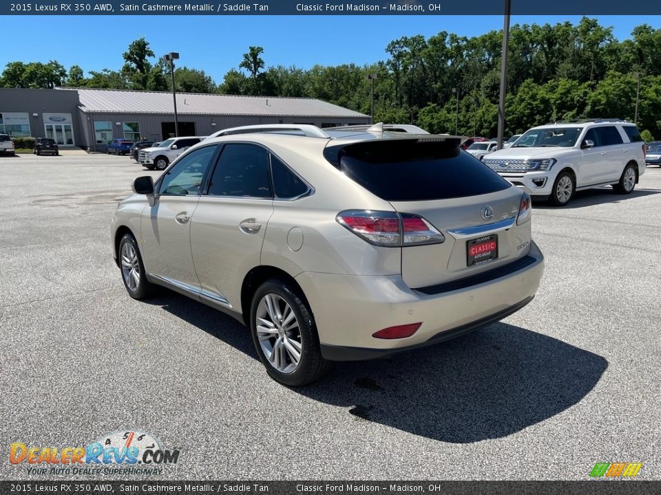 2015 Lexus RX 350 AWD Satin Cashmere Metallic / Saddle Tan Photo #8