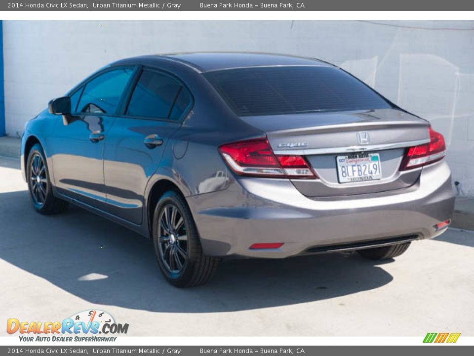 2014 Honda Civic LX Sedan Urban Titanium Metallic / Gray Photo #2