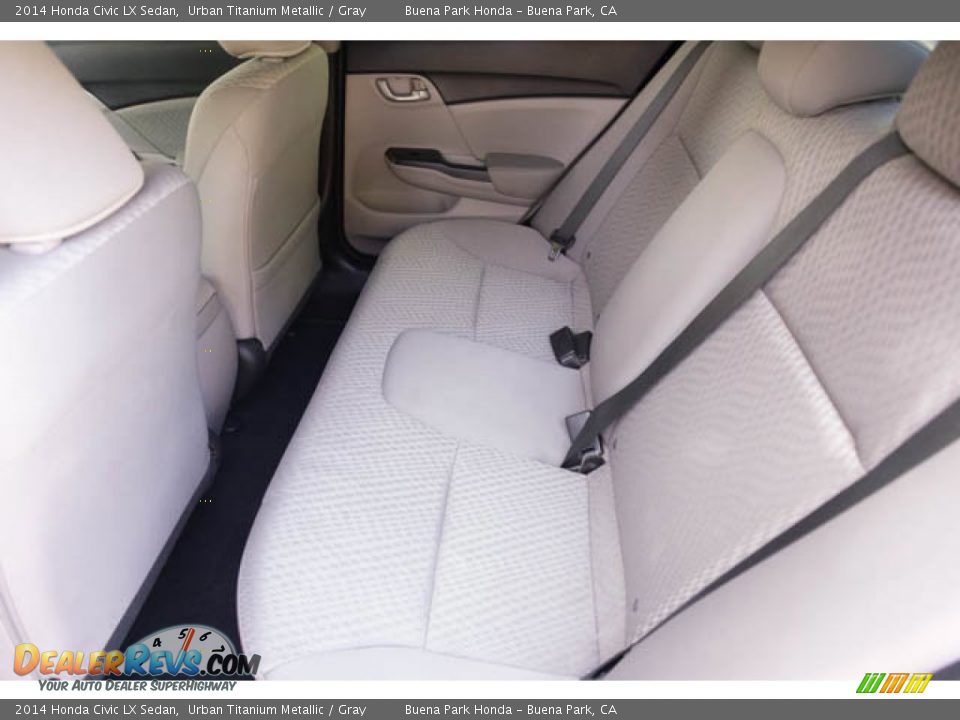 2014 Honda Civic LX Sedan Urban Titanium Metallic / Gray Photo #4