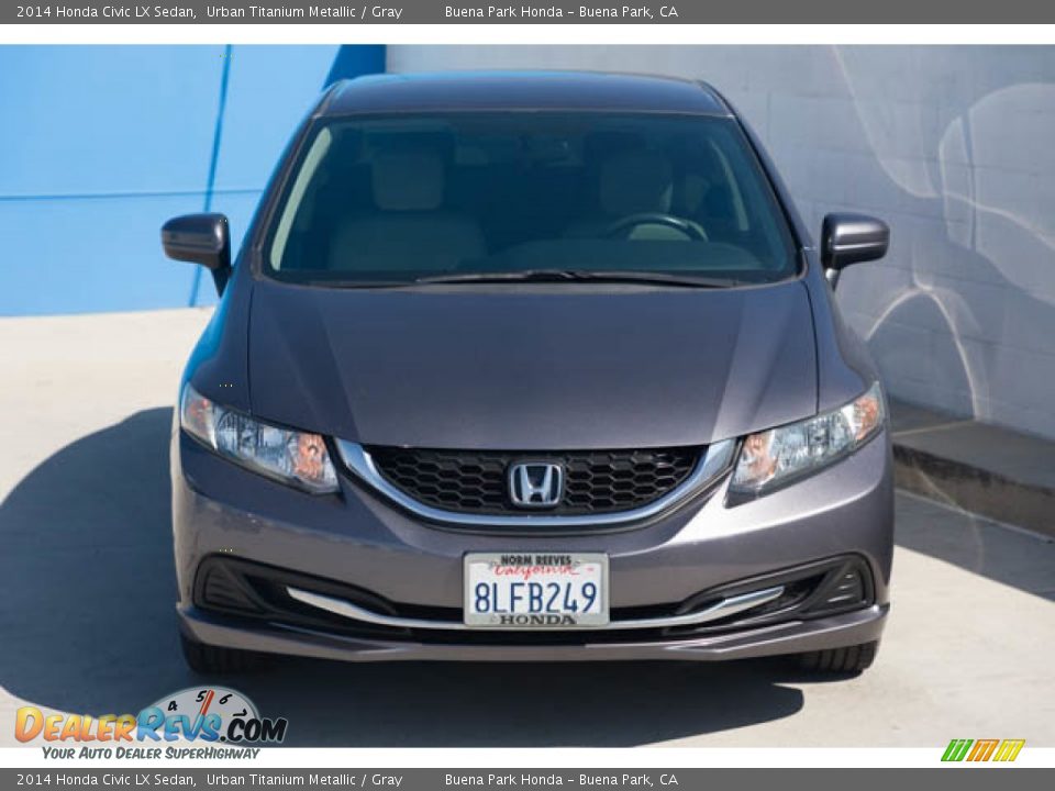 2014 Honda Civic LX Sedan Urban Titanium Metallic / Gray Photo #7