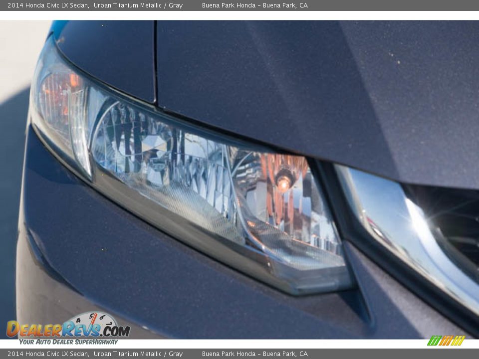 2014 Honda Civic LX Sedan Urban Titanium Metallic / Gray Photo #8