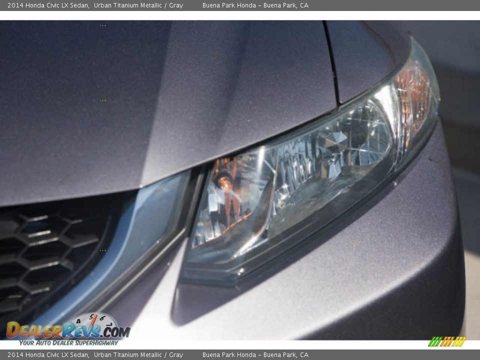 2014 Honda Civic LX Sedan Urban Titanium Metallic / Gray Photo #9