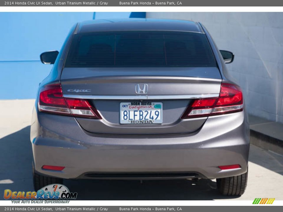 2014 Honda Civic LX Sedan Urban Titanium Metallic / Gray Photo #11